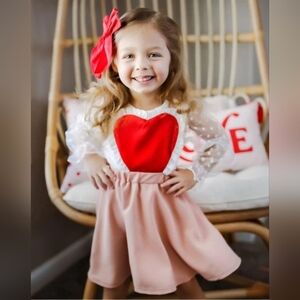 Baileys Blossoms Heart bib dress size 18 months